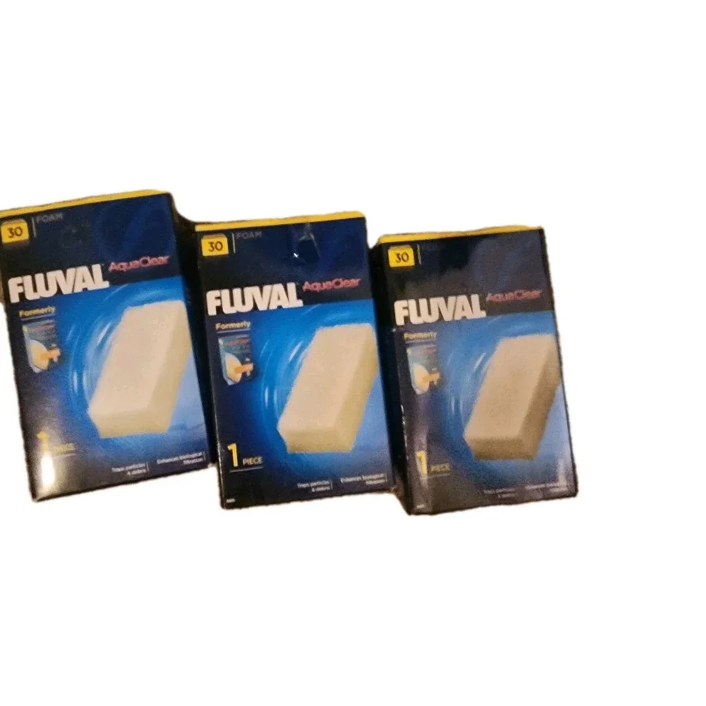 Fluval Aqua Clear Foam -‎ Ammonia Remover - Carbon 30 Gal Lot Of 13 Boxes